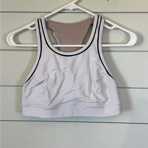 Lululemon pace perfect bra (storage) white and black women's size‎ 8